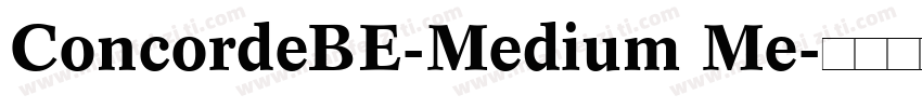 ConcordeBE-Medium Me字体转换